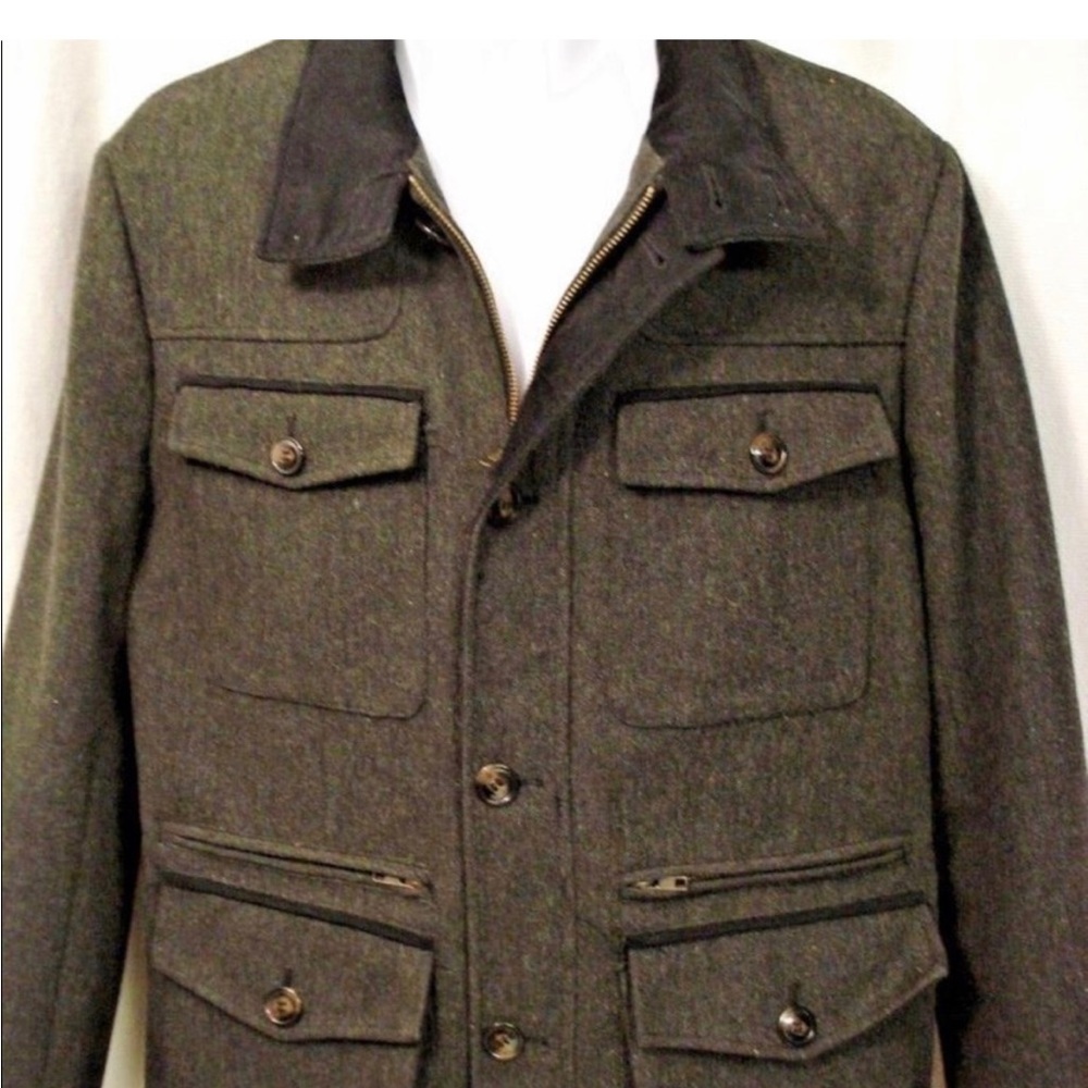 H&M Brown coat with Corduroy Collar